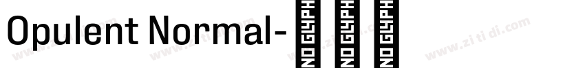 Opulent Normal字体转换
